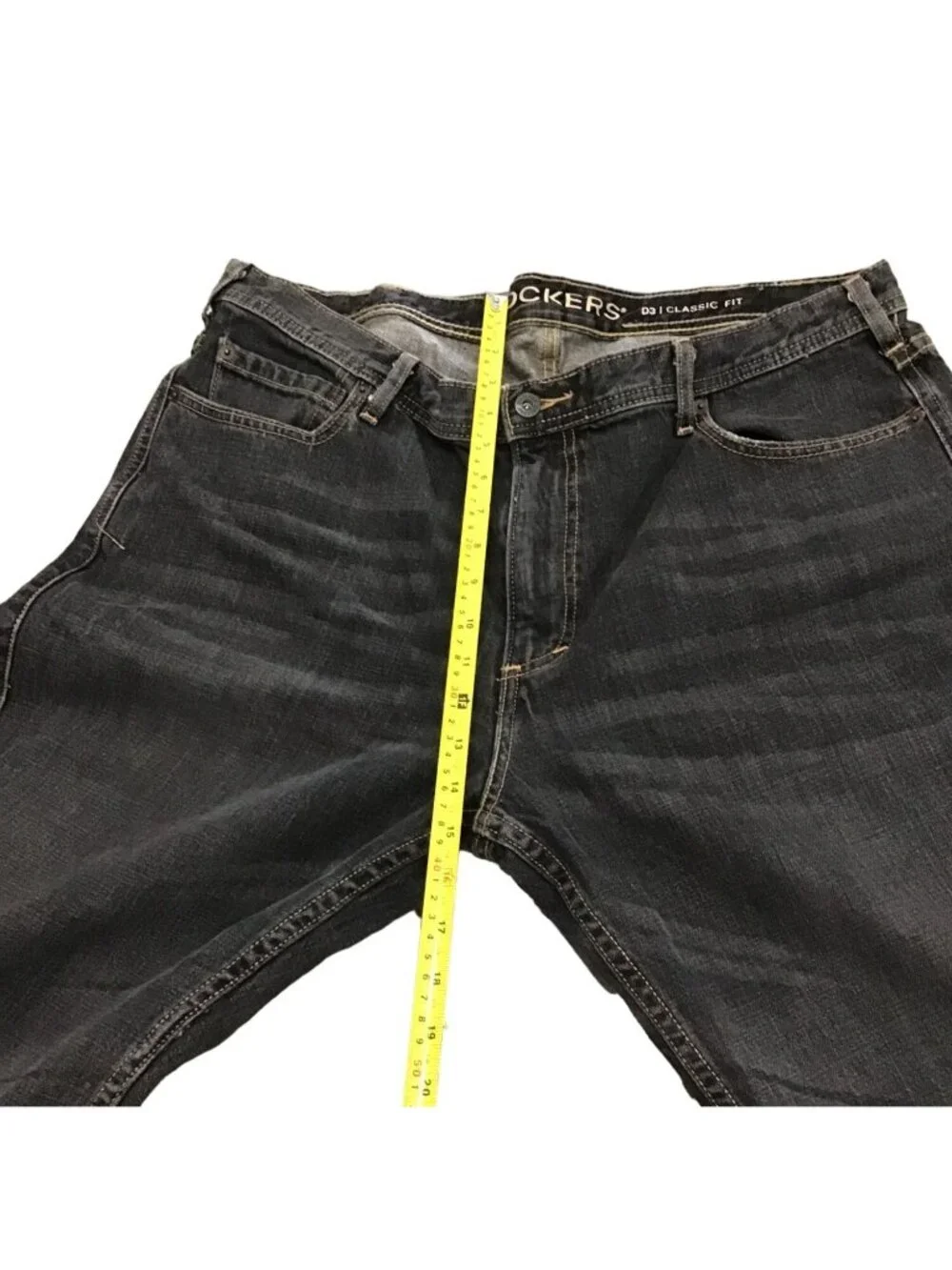 DOCKERS - GREY/BLACK STRAIGHT LEG MEN'S JEANS SIZE 40X32